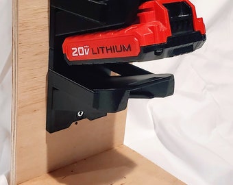 Porter Cable/Black & Decker 20v Stackable Battery Wall Storage