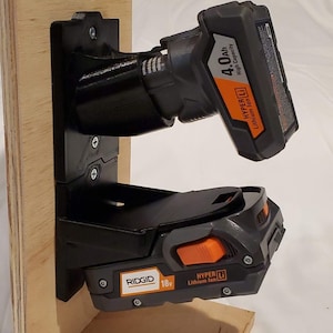Ridgid 12v/18v Stackable Battery Wall Storage