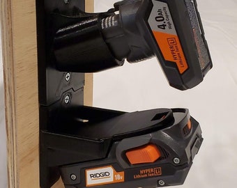 Ridgid 12v/18v Stackable Battery Wall Storage