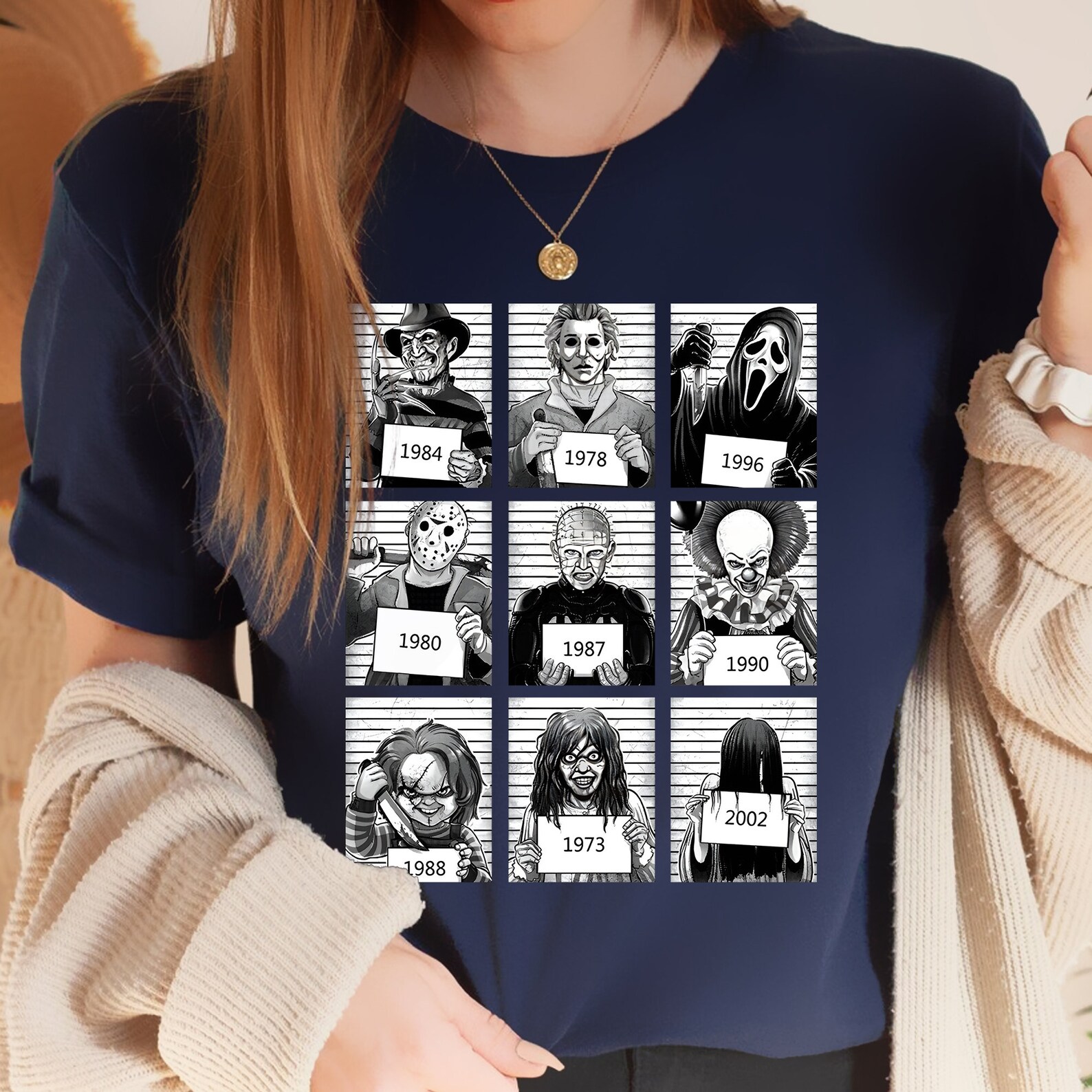 Halloween Mugshots Png, Horror Movie Png for Fans, Horror Movie Png