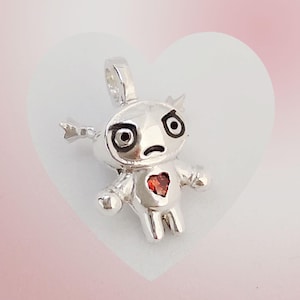 Colgante de Garu/Joyería divertida hecha a mano/Regalos encantadores para él/Abalorios kawaii/Collar de ninja de dibujos animados/Joyas lindas y nostálgicas y únicas para niños