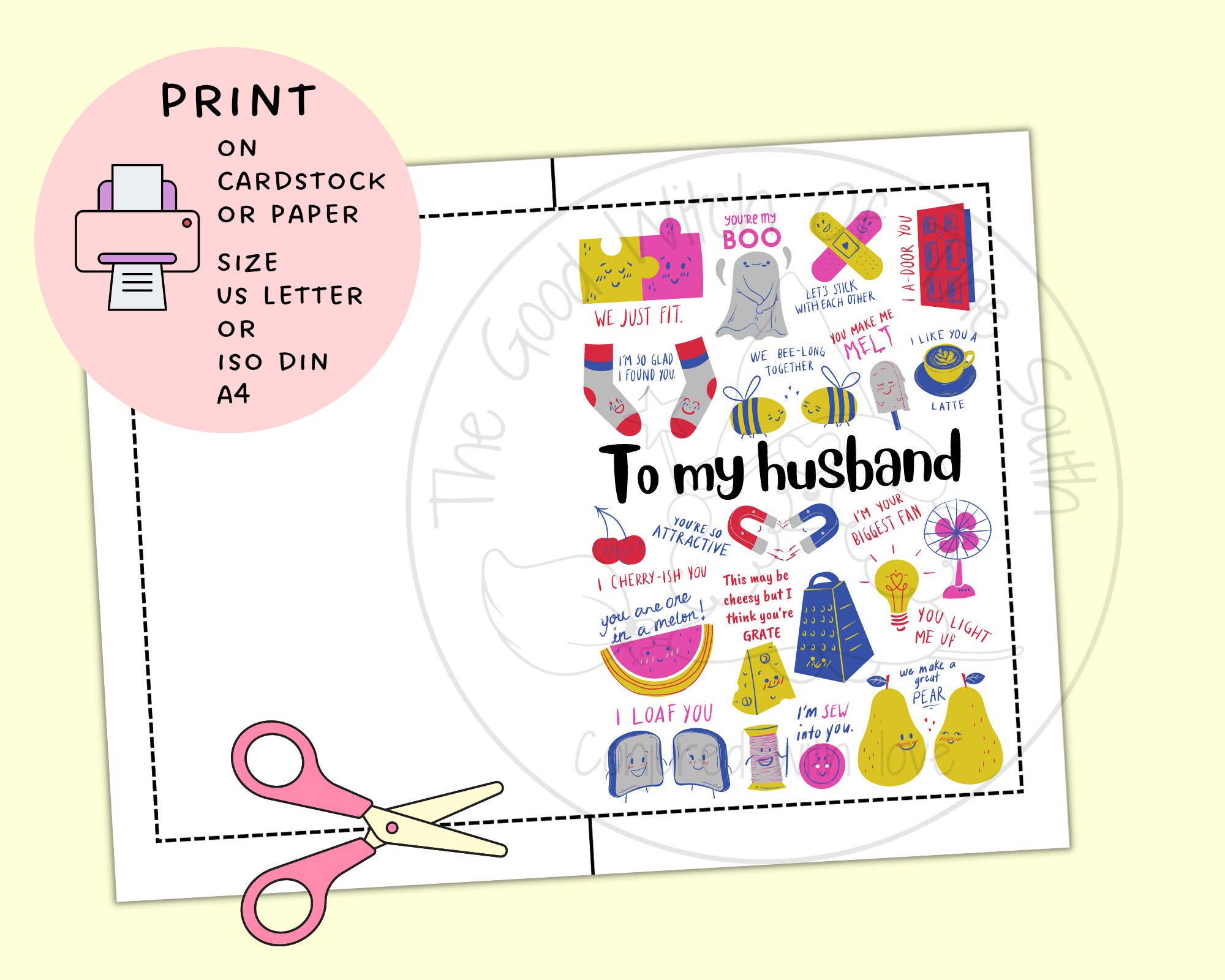 Funny Birthday Card PRINTABLE Birthday Card for Husband Funny Card ...