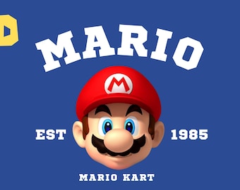 Mario Character T-Shirt | Retro Gaming Tee | Iconic Super Mario Graphic Shirt