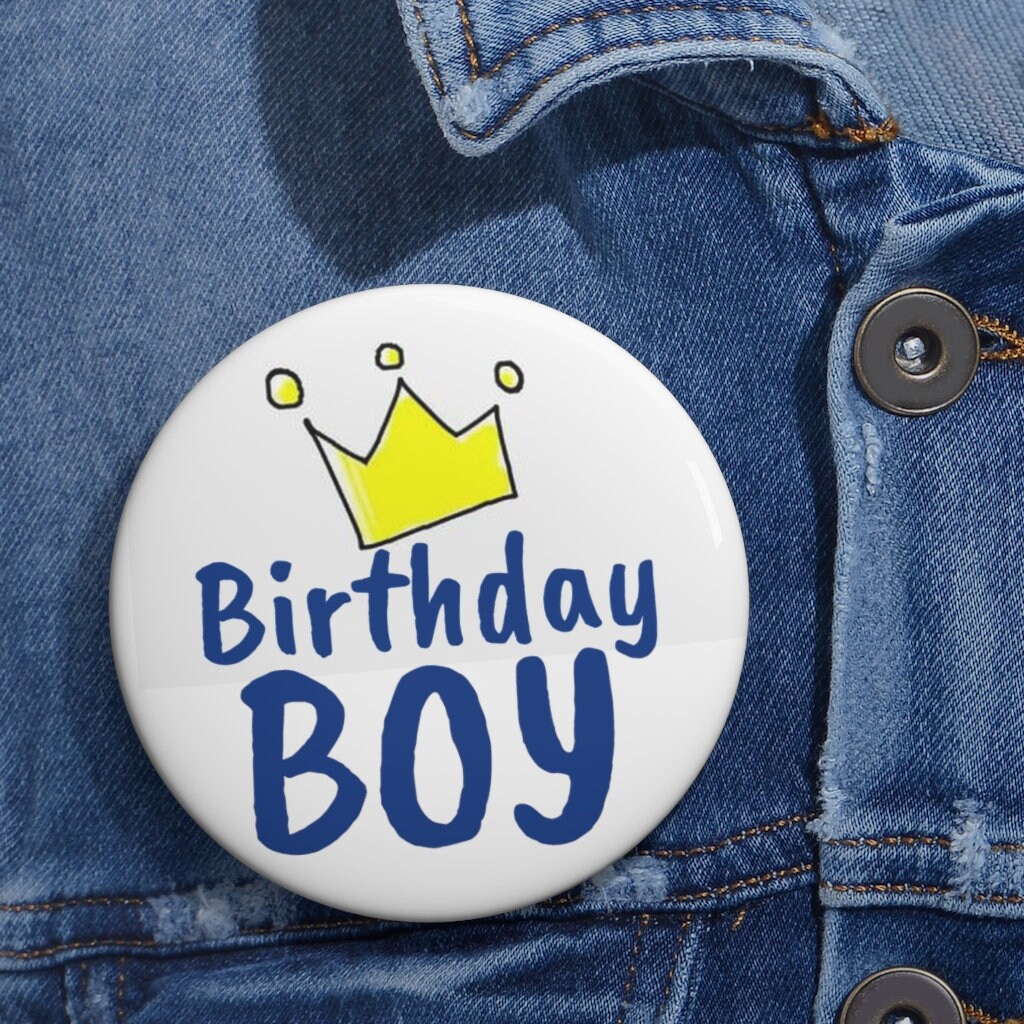 Badge / Pin Button Birthday Boy | Etsy