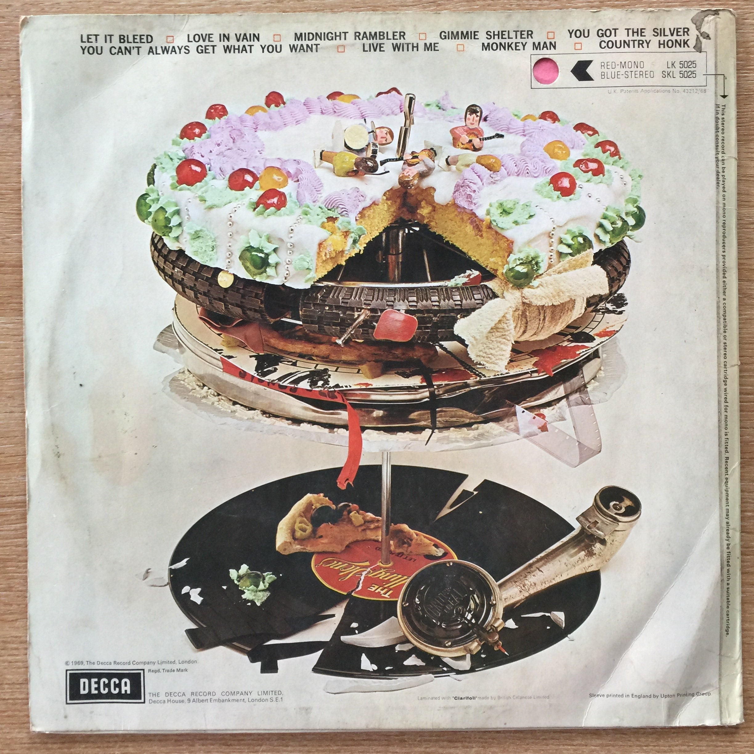 英LP Rolling Stones Let It Bleed SKL5025 DECCA /00260 Rolling Stones, Let It Bleed / Vinyl - Etsy
