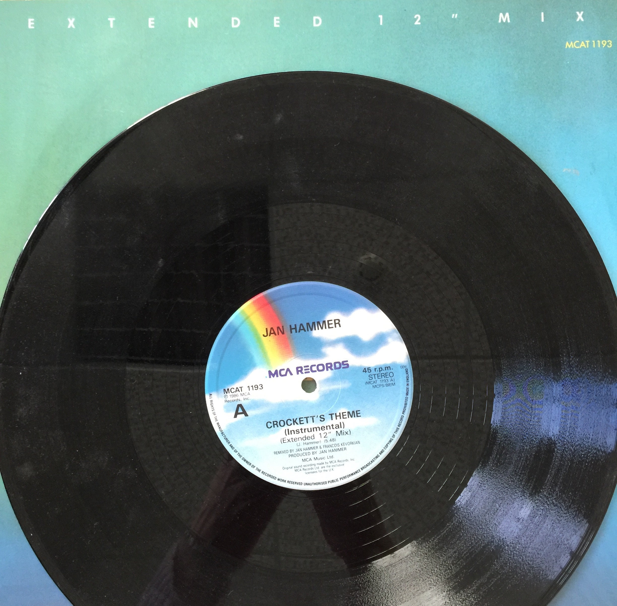 Jan Hammer, Crockett's Theme / Vinyl - Etsy