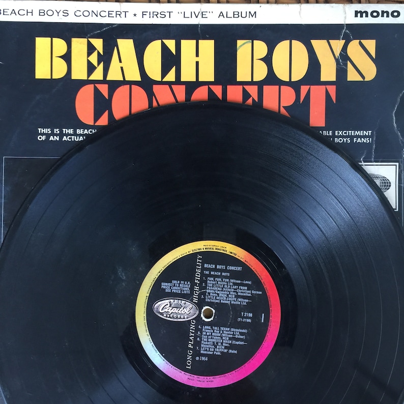 Beach Boys, Beach Boys Concert First live album / vinyl image 3