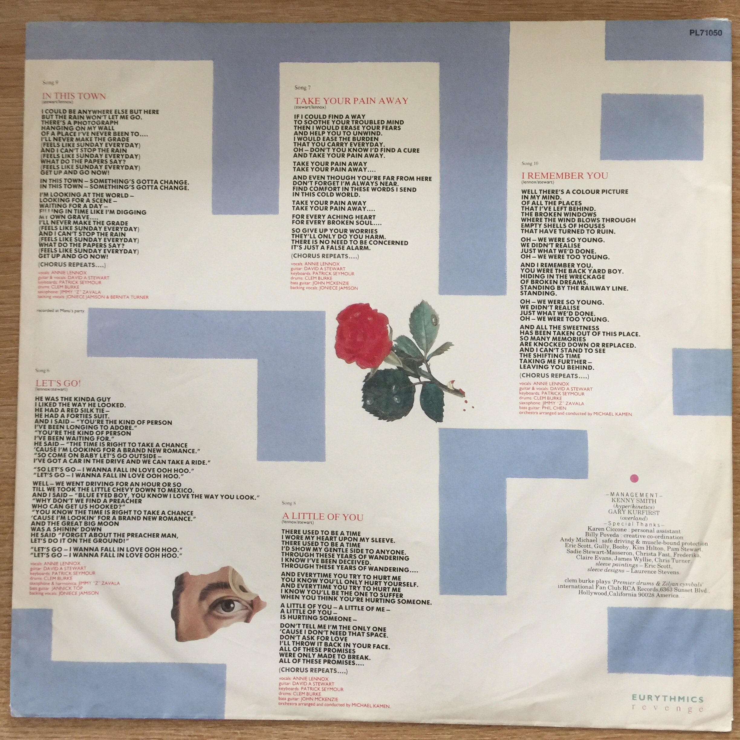 EURYTHMICS - Revenge - Etsy