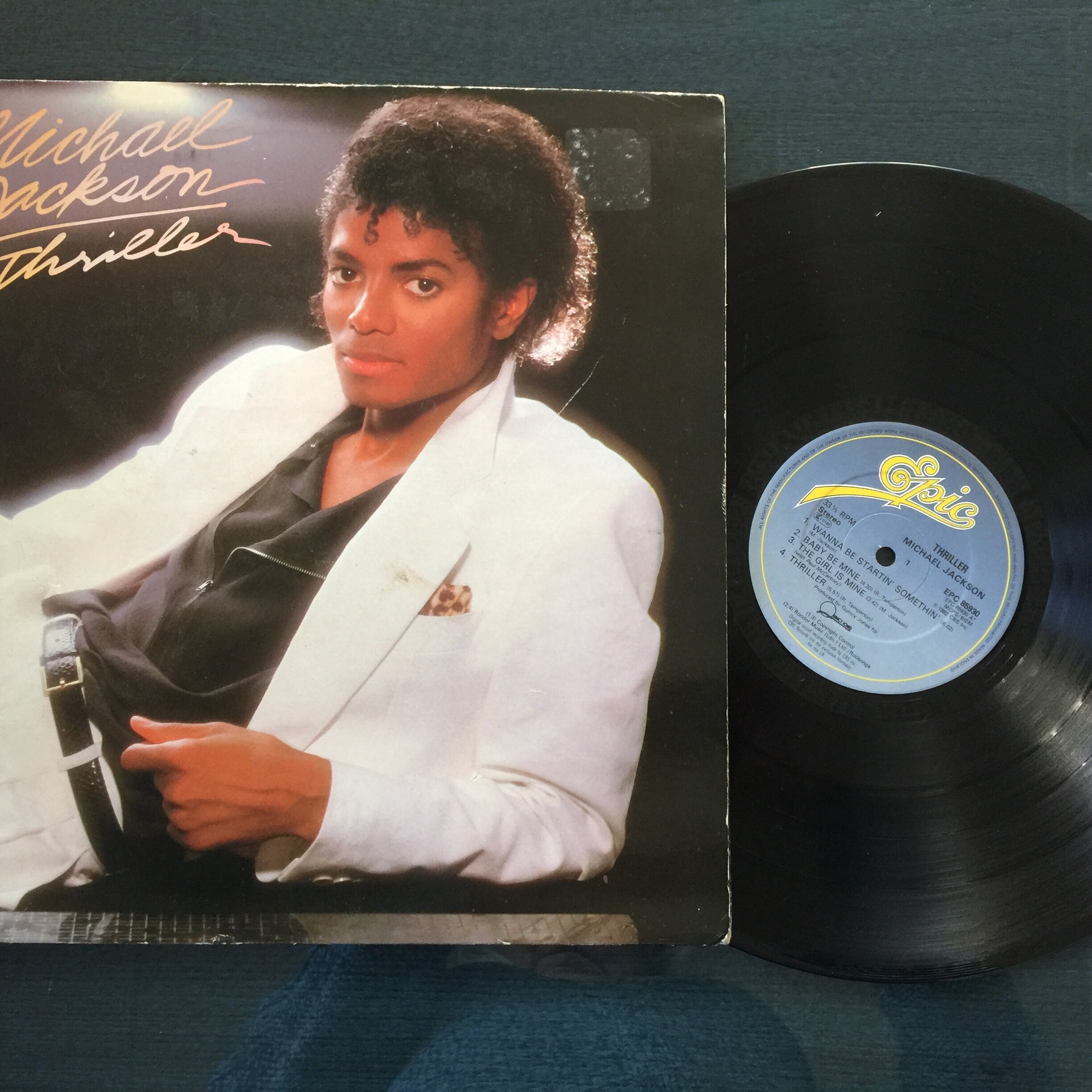 Michael Jackson, Thriller, EPC 85930 / Vinyl - Etsy