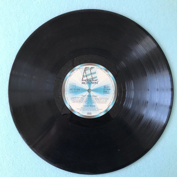 Lionel Richie, Can't Slow Down / Vinyl - Etsy