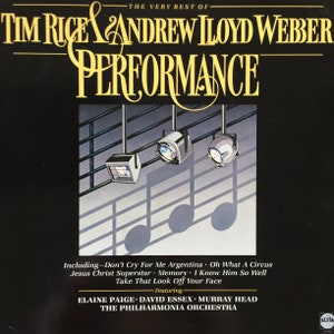 Tim Rice & Andrew Lloyd Webber, Performance / vinyl