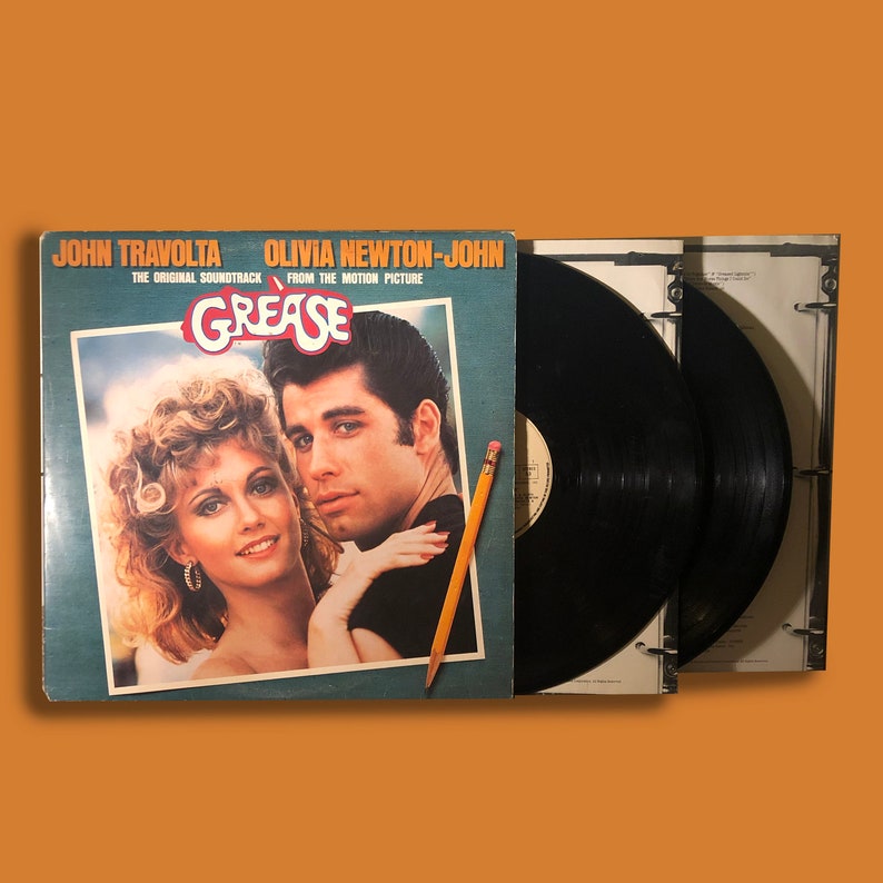 Olivia Newton John and John Travolta Grease Double Album RSD Etsy