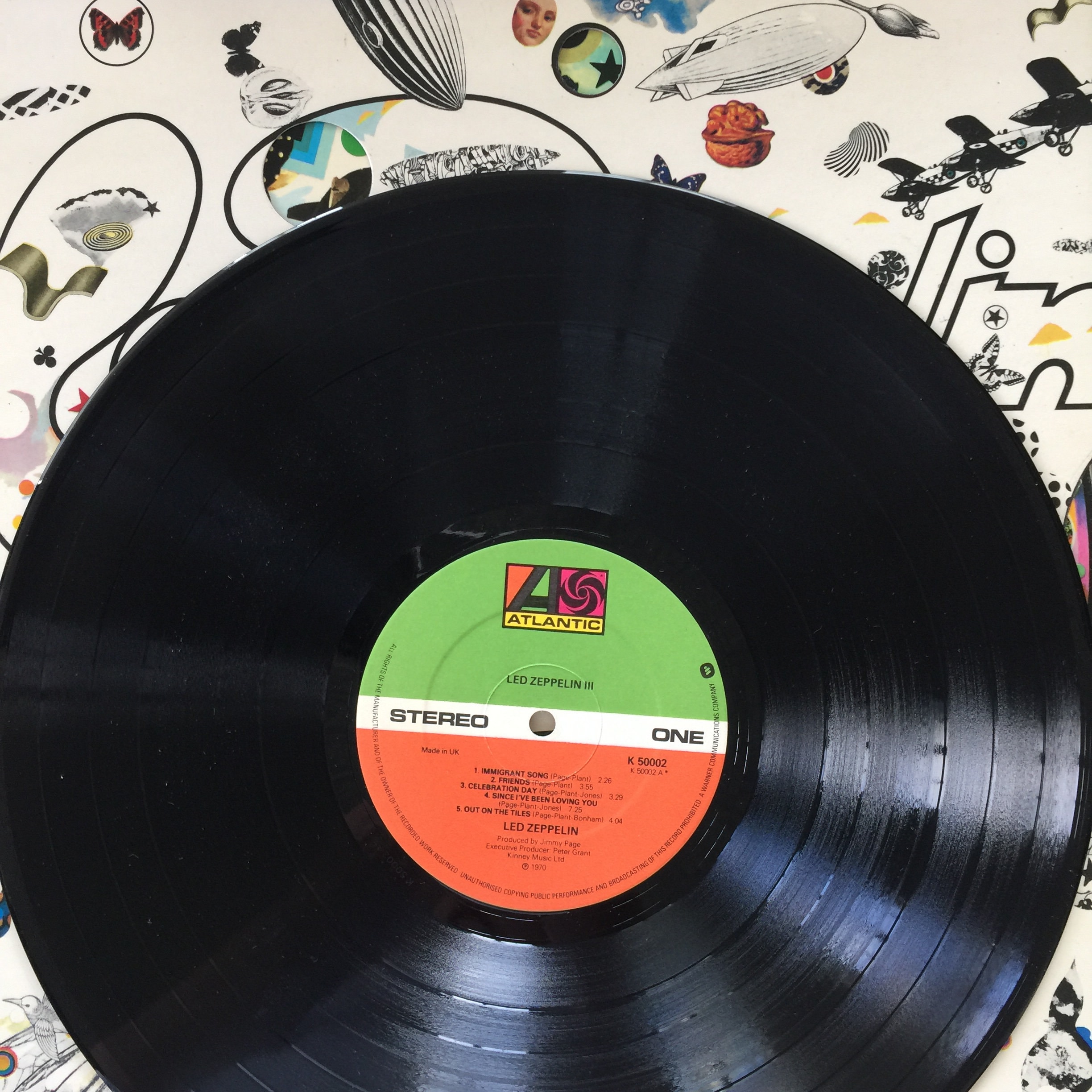 レッドツェッペリン　サンプル版レコード【非売品現在入手不可能】 誤表記ジャケ！レッド・ツェッペリン登場（LED ZEPPELIN）LP