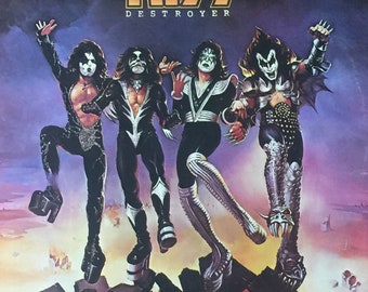 Vintage 1976 Kiss Destroyer LP Record Album Vinyl No Barcode