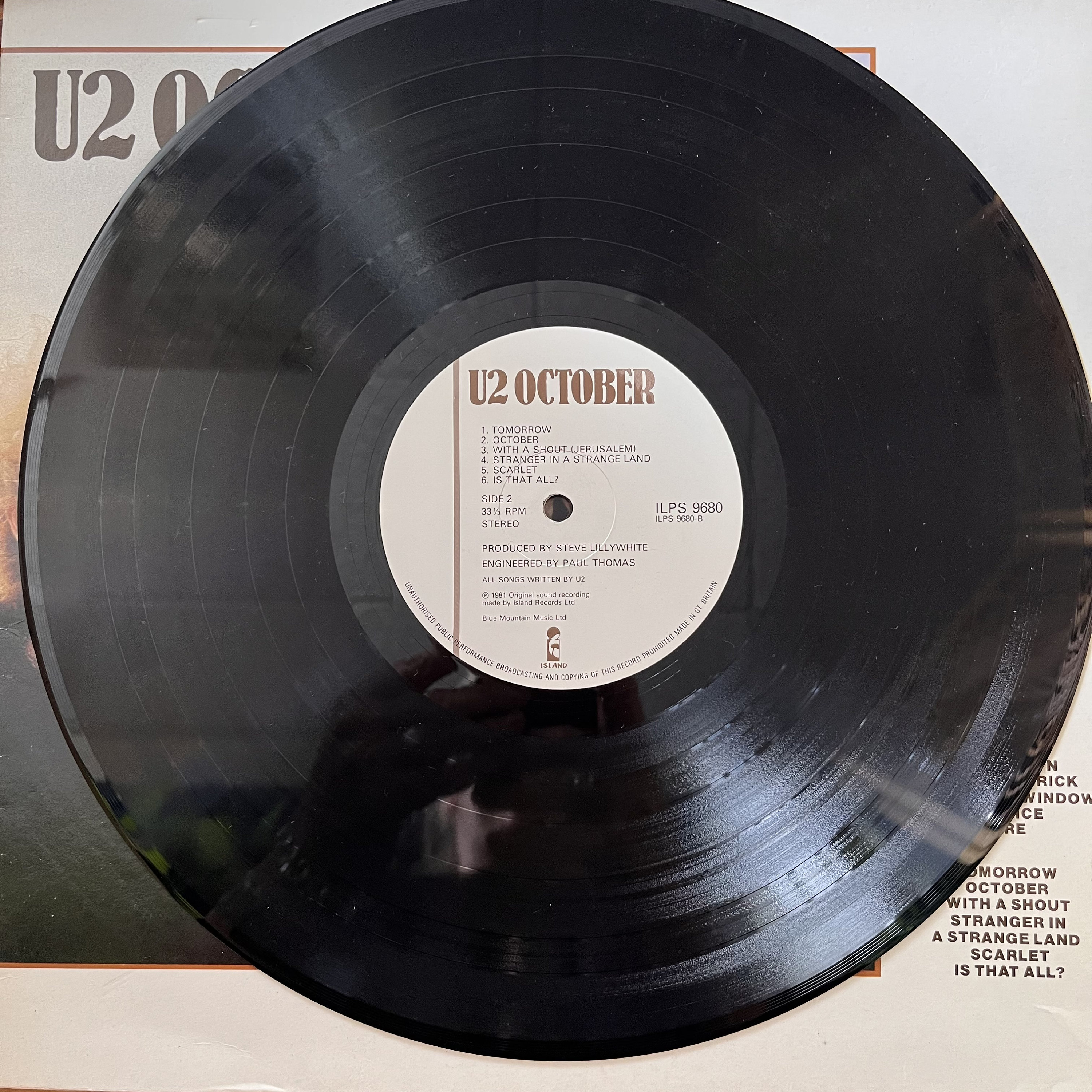 U2, October / Vinyl - Etsy
