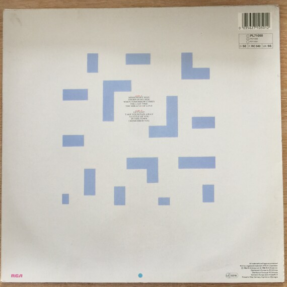 独LP Eurythmics Revenge ドイツ盤ステレオ ユーリズミックス EURYTHMICS - Revenge - Etsy