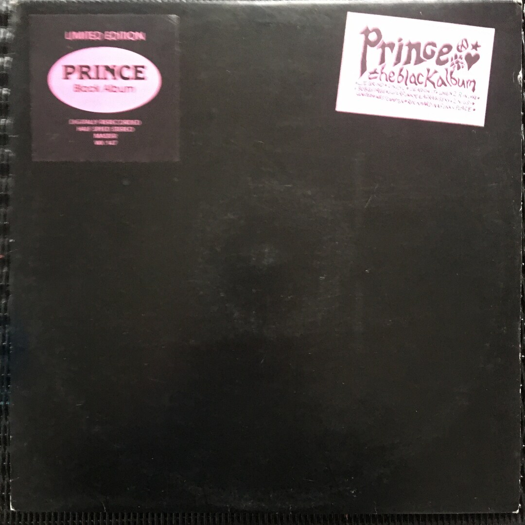 Prince, the Black Album / Vinyl Etsy