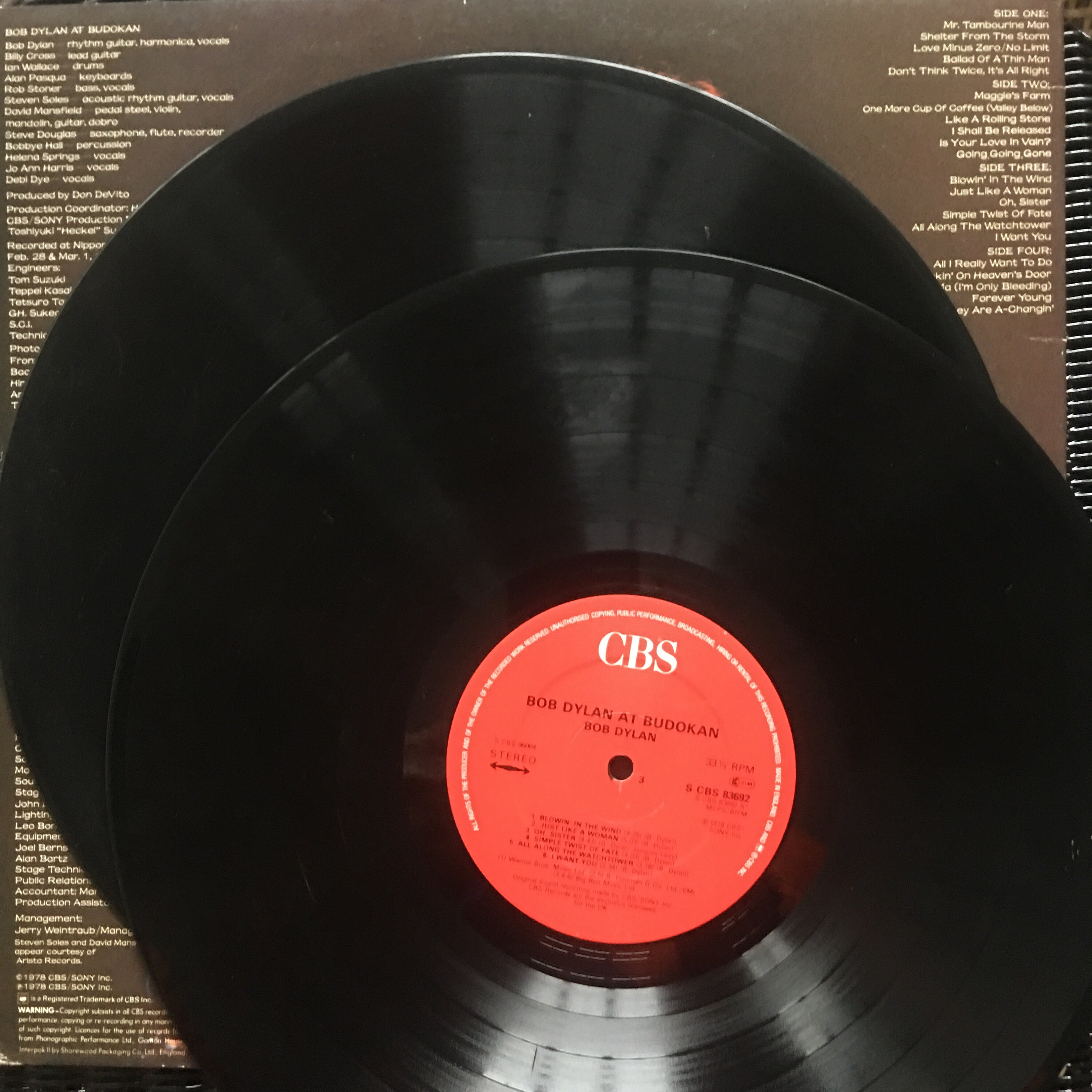 Bob Dylan, at Budokan / Vinyl - Etsy
