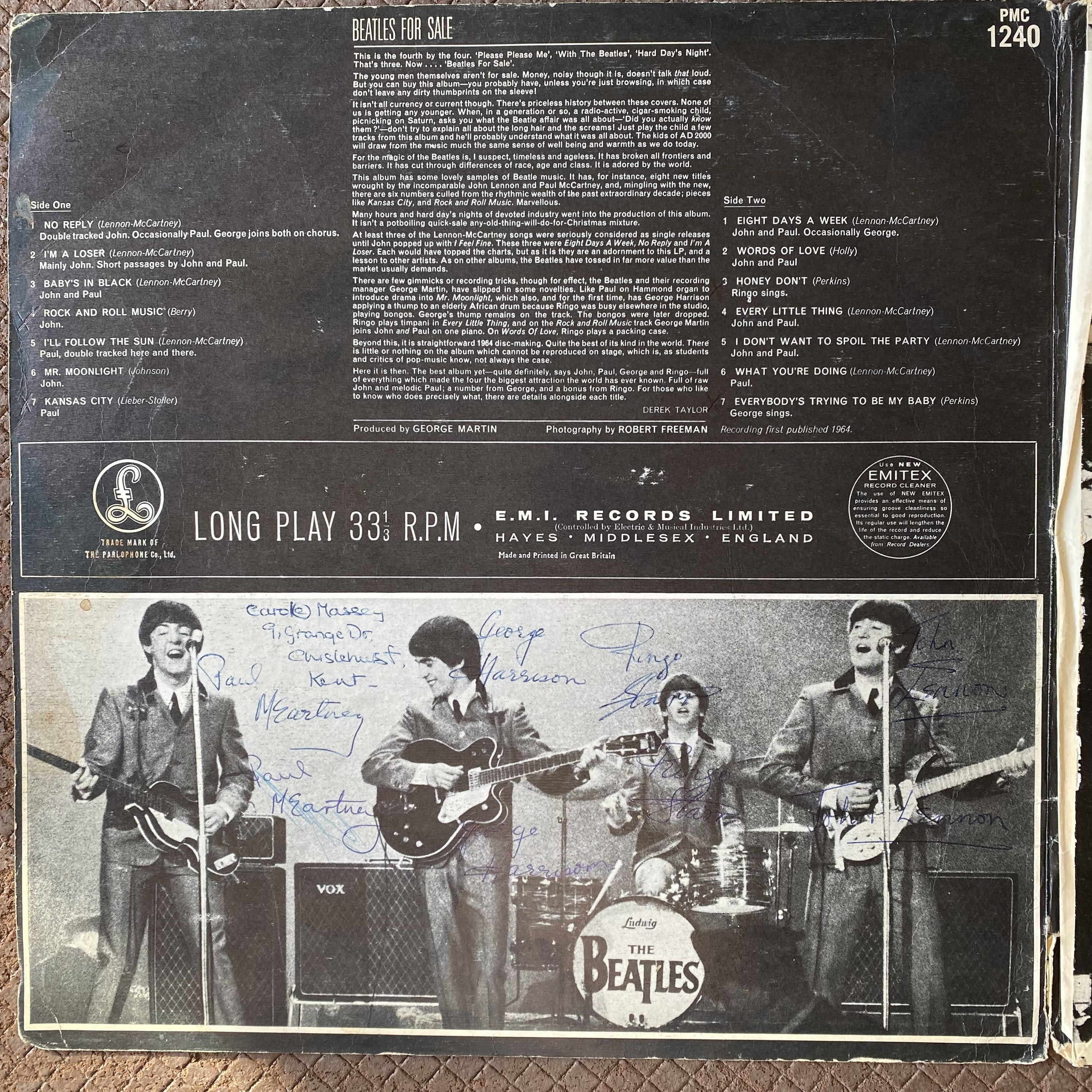 The Beatles, Beatles for Sale / Vinyl - Etsy UK