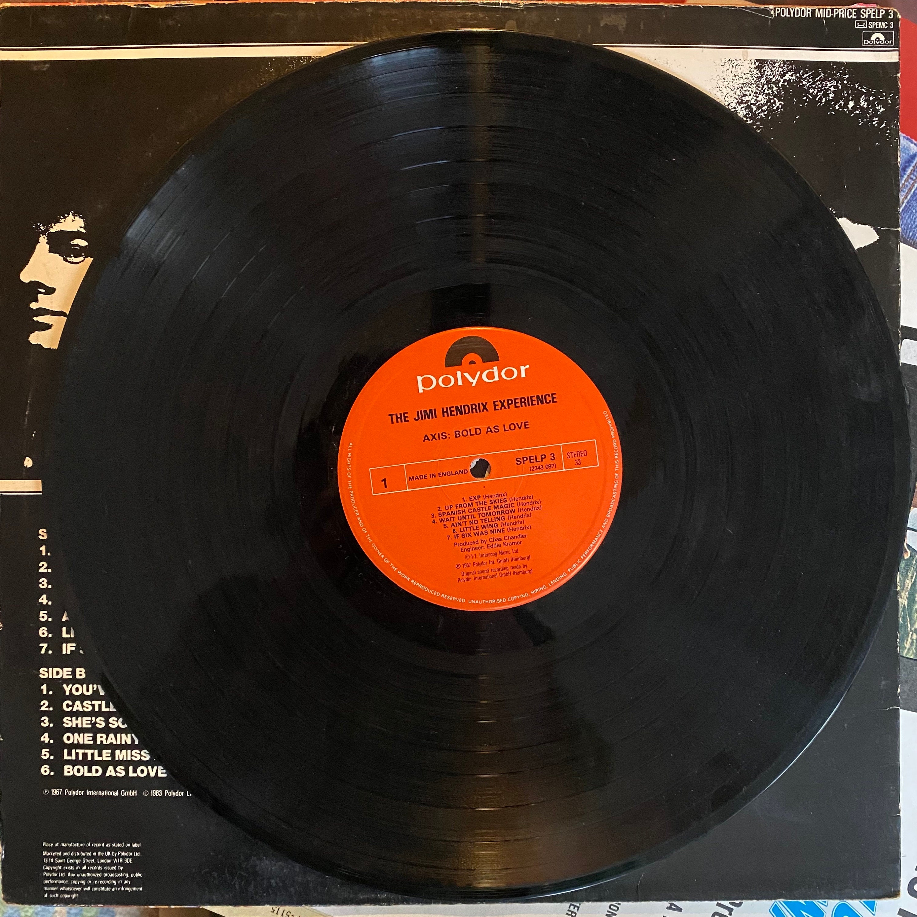 JIMIHENDRIX/AXISBOLDASLOVE/レコード Jimi Hendrix – Axis: Bold as Love Japan LP with obi