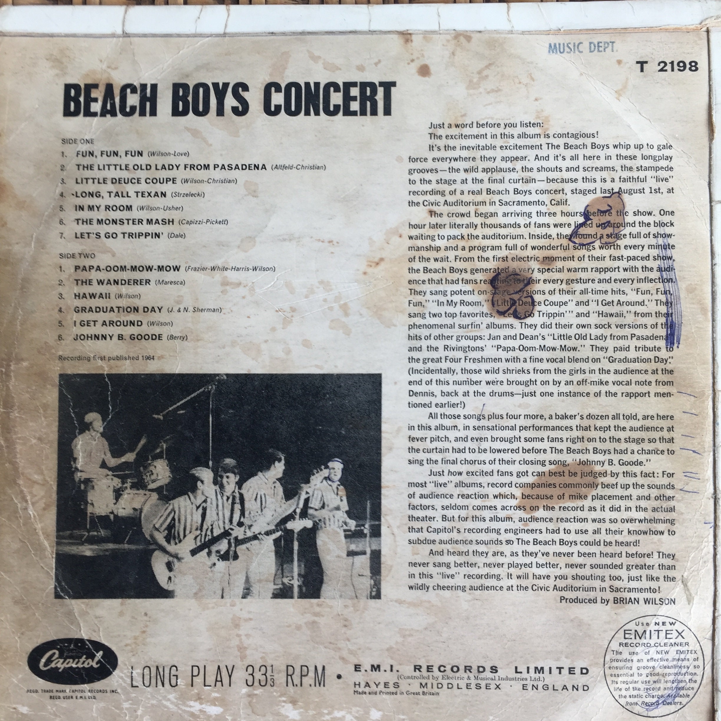 Beach Boys – Concert – Vinyl (Jacksonville Pressing, LP