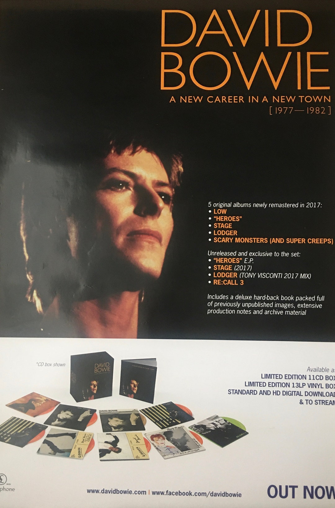 David Bowie A New Career In a New Town Poster / Gift / - Etsy