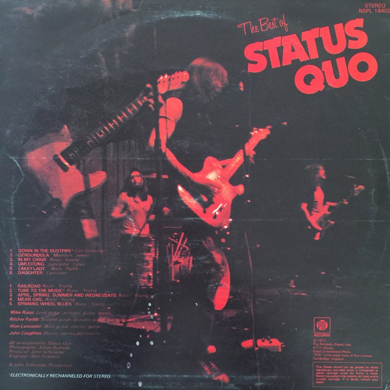 Status Quo the Best of Status Quo / Vinyl Etsy
