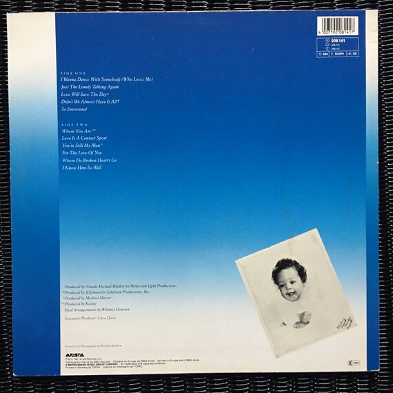 Whitney Houston, Whitney / Vinyl - Etsy