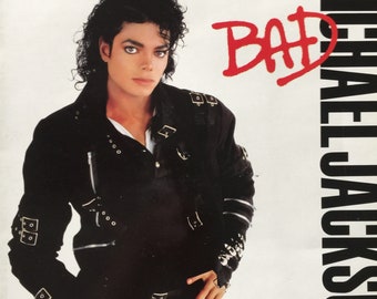 Vintage Michael Jackson Bad Album LP Record Vinyl 12