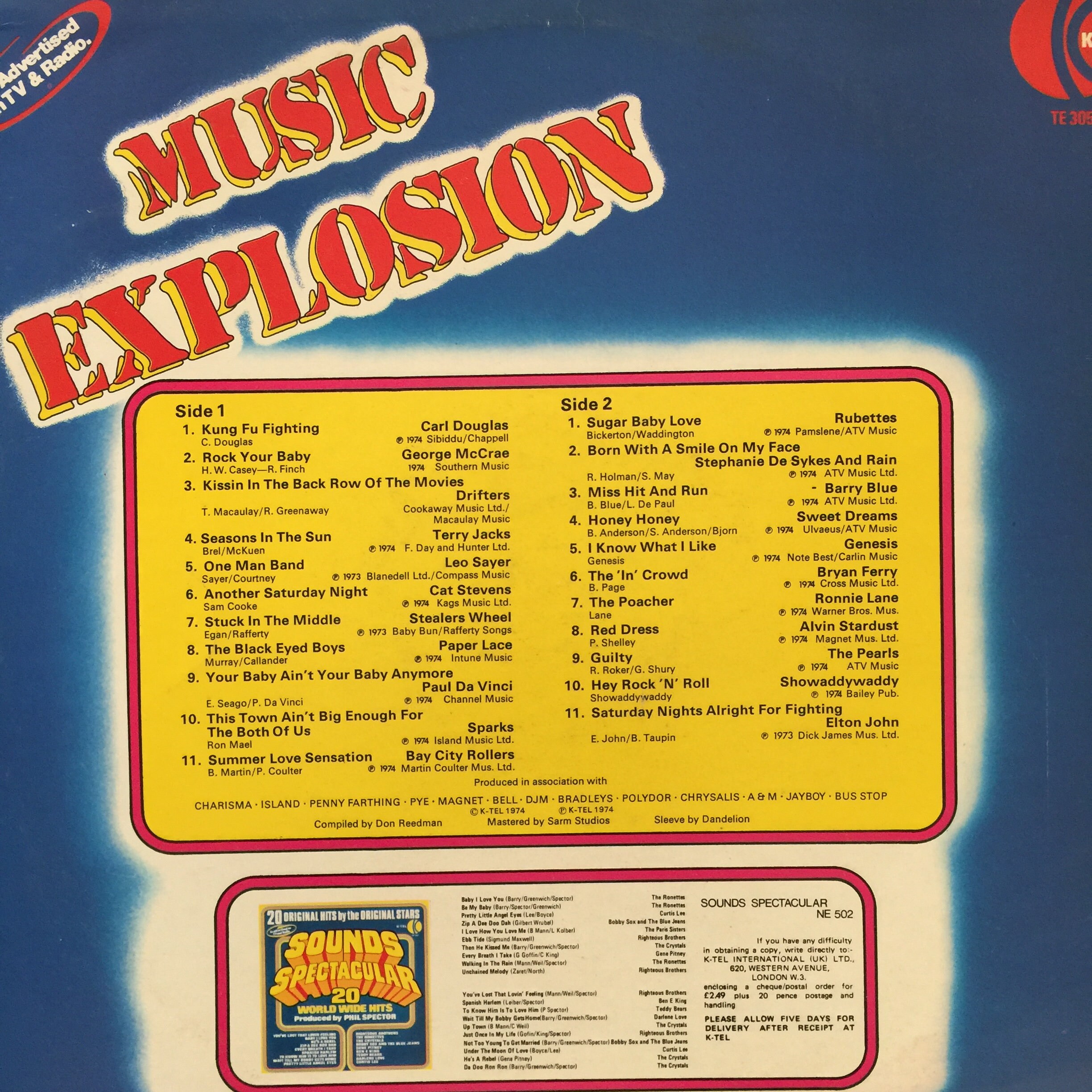 Various, Music Explosion, 22 Original Hits, 22 Original Stars