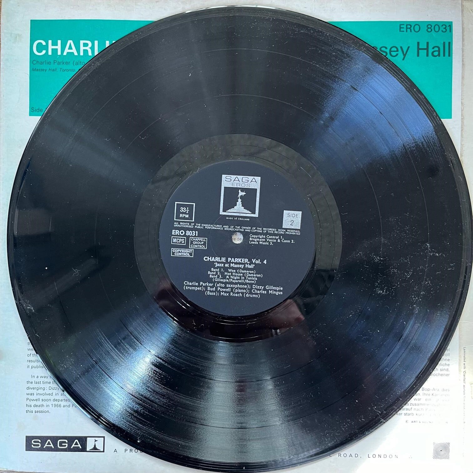 Charlie Parker, Vol 4 / Jazz at Masset Hall / Vinyl - Etsy Israel