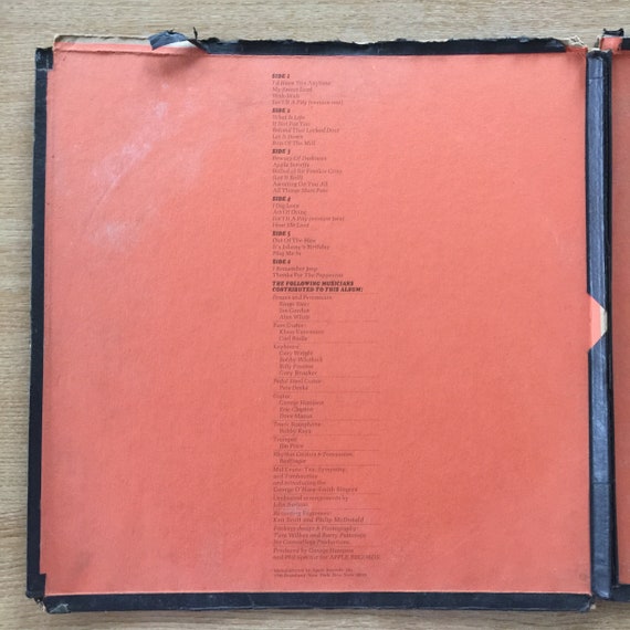 George Harrison, All Things Must Pass, 3 Album Box Set / Vinyl - Etsy