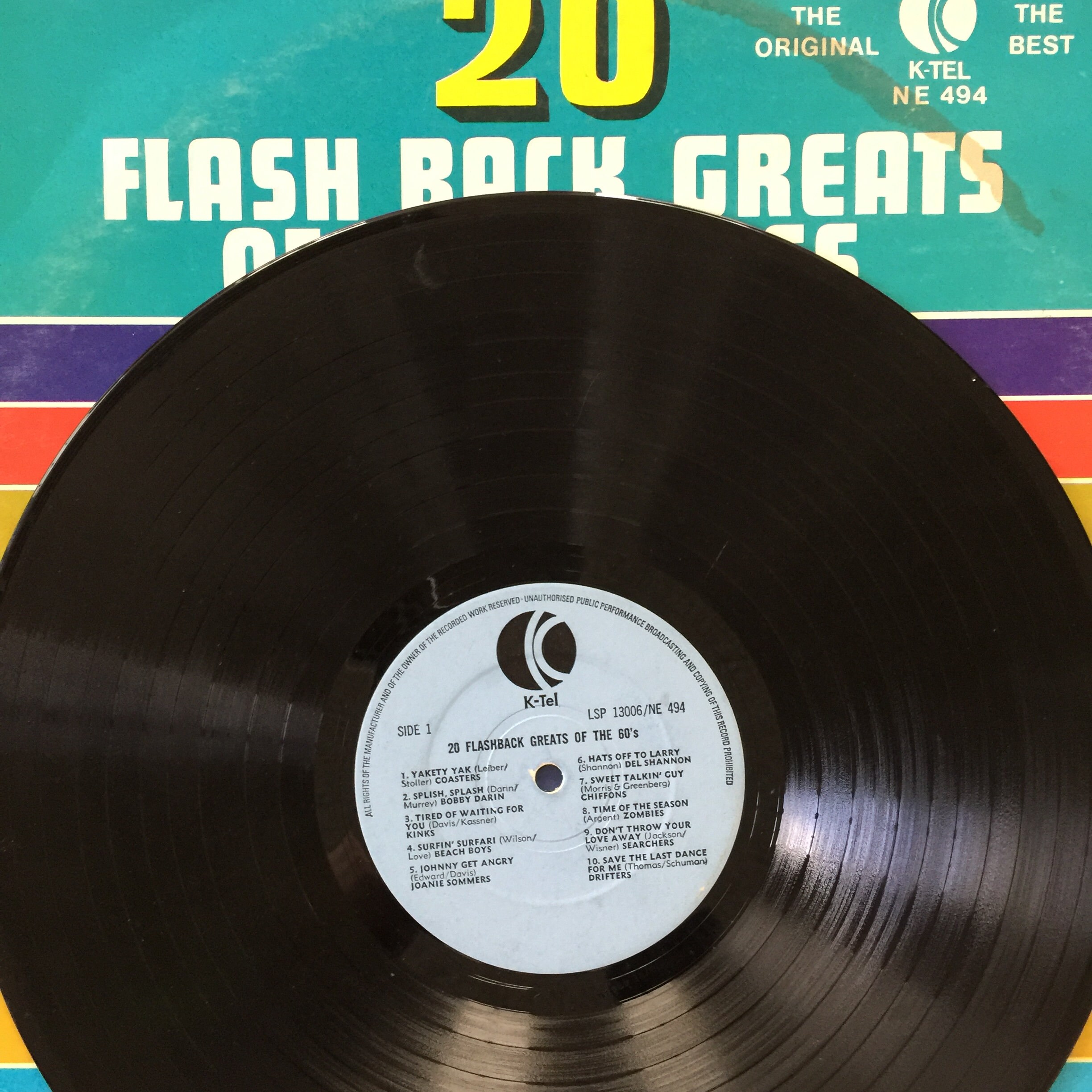 Various, 20 Flash Back Greats of the Sixties / Vinyl - Etsy