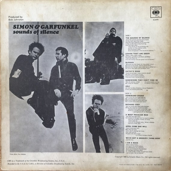 Simon & Garfunkel, Sounds of Silence / Vinyl - Etsy