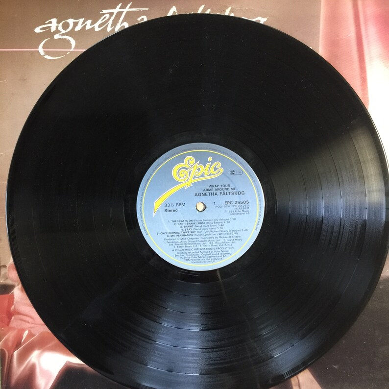 Faltskog Wrap Your Arms Around Me / Vinyl Etsy