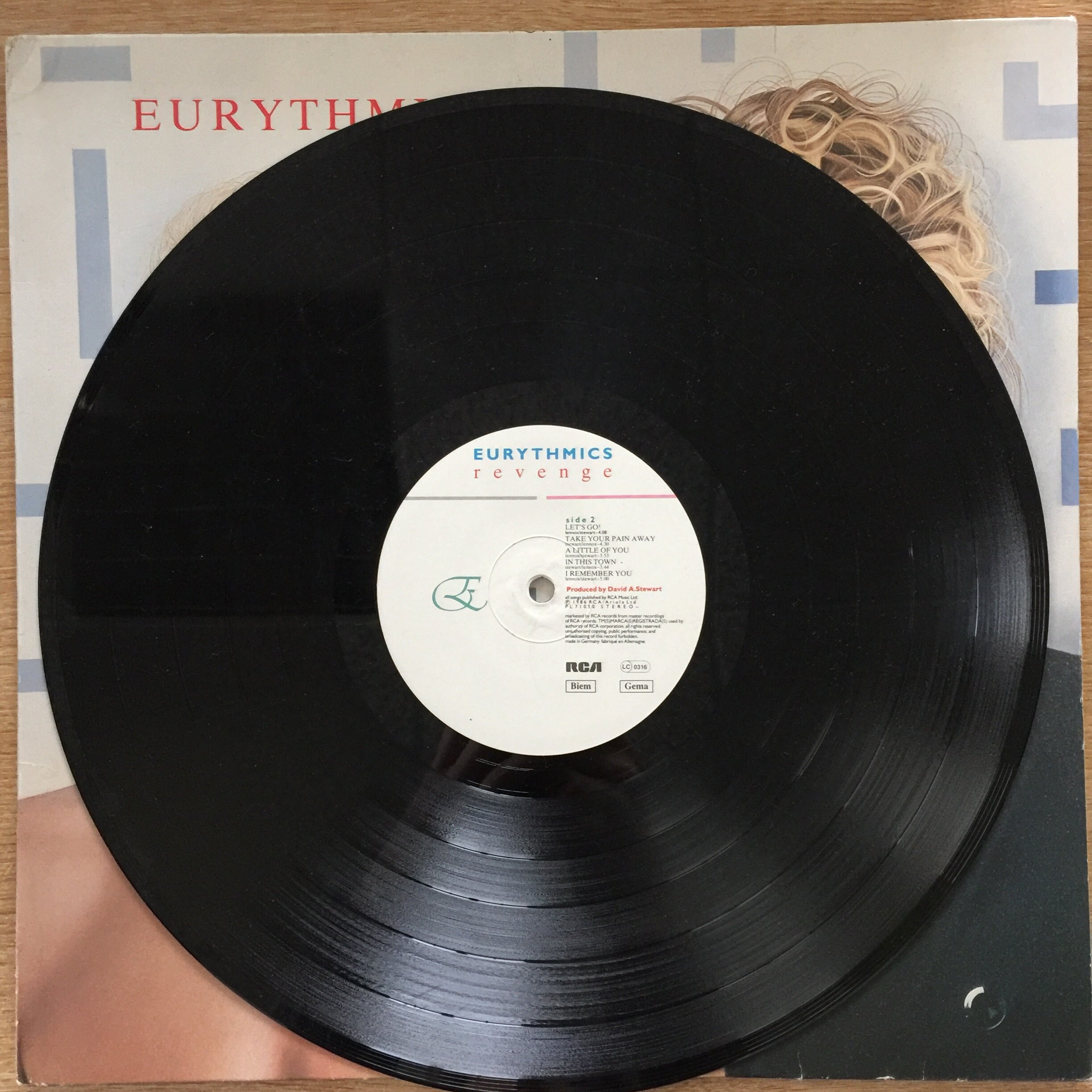 独LP Eurythmics Revenge ドイツ盤ステレオ ユーリズミックス EURYTHMICS - Revenge - Etsy