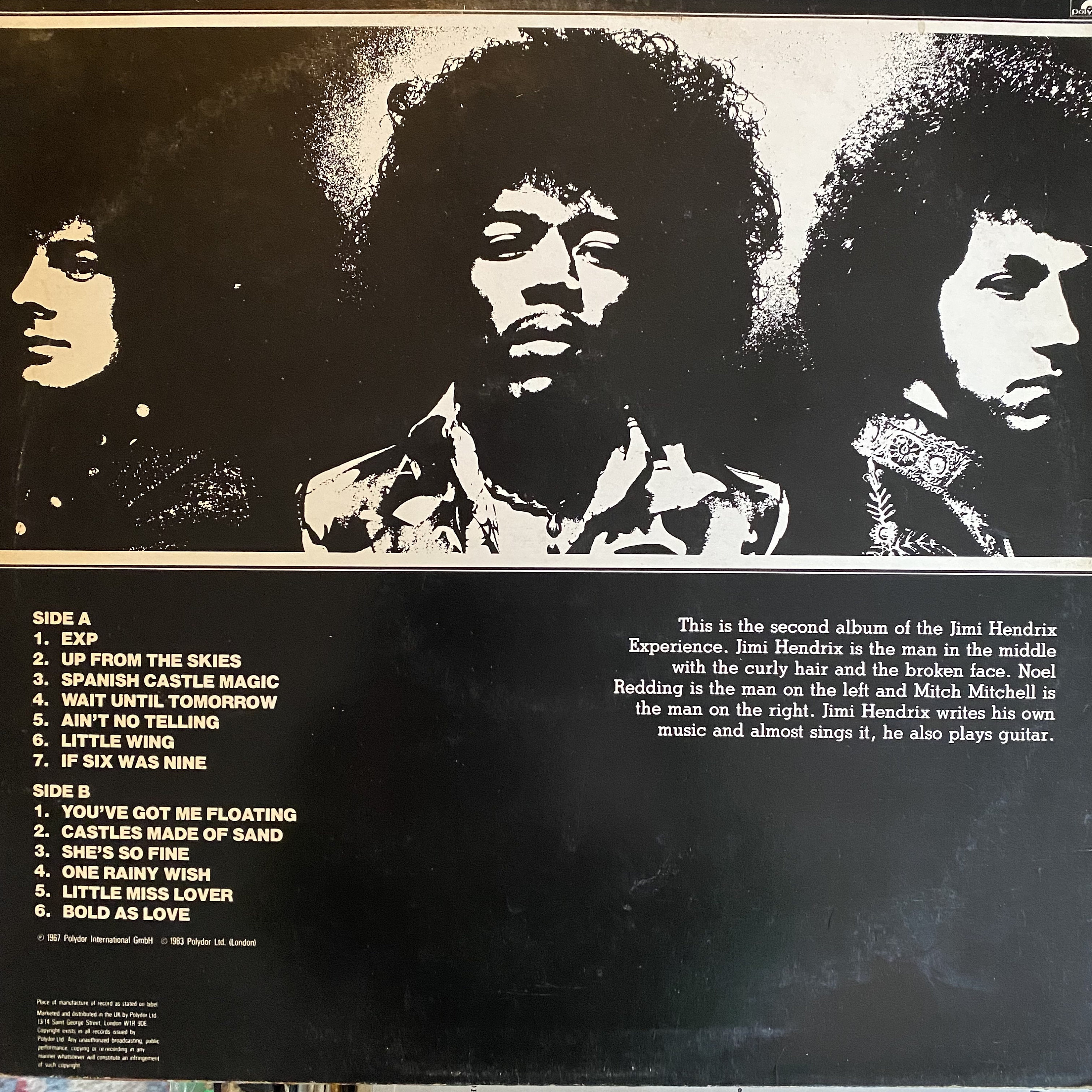 Jimi Hendrix, Axis;bold as Love, SPELP3, 1983 Reissue