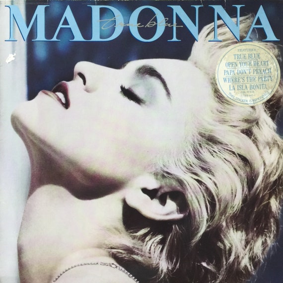 マドンナ　True Blue / Papa Don't Preach　Tシャツ マドンナ True Blue / Papa Don´t Preach Tシャツ メンズ