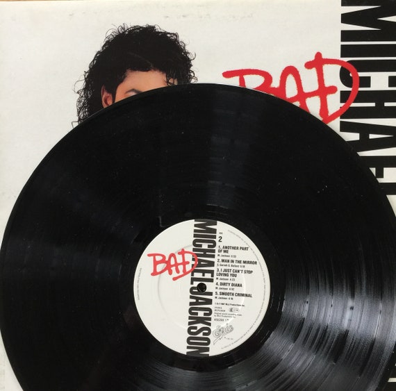 MichaelJackson BAD マイケルジャクソン LPレコード Michael Jackson, Bad / Vinyl - Etsy