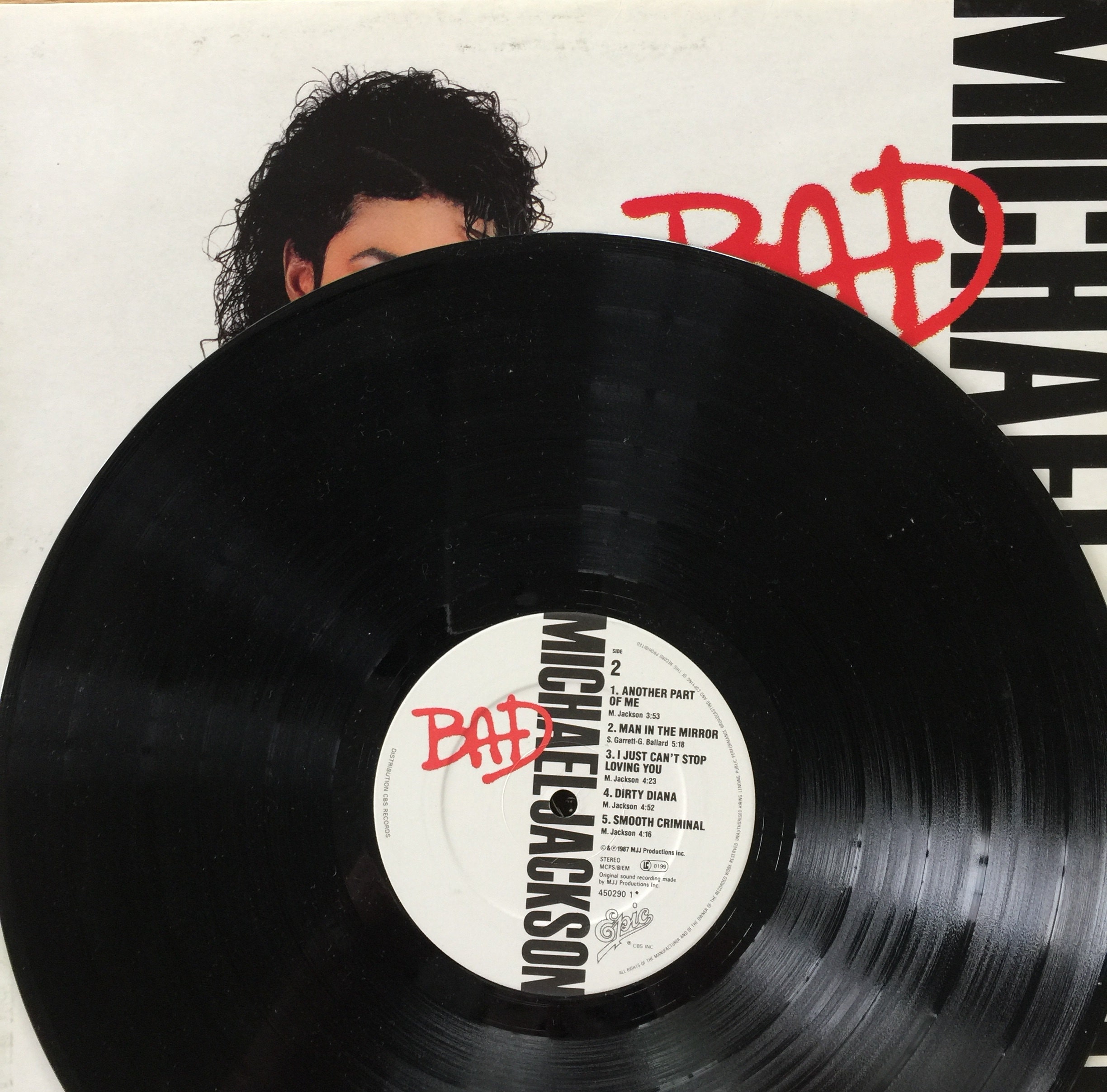 Michael Jackson, Bad / Vinyl Etsy