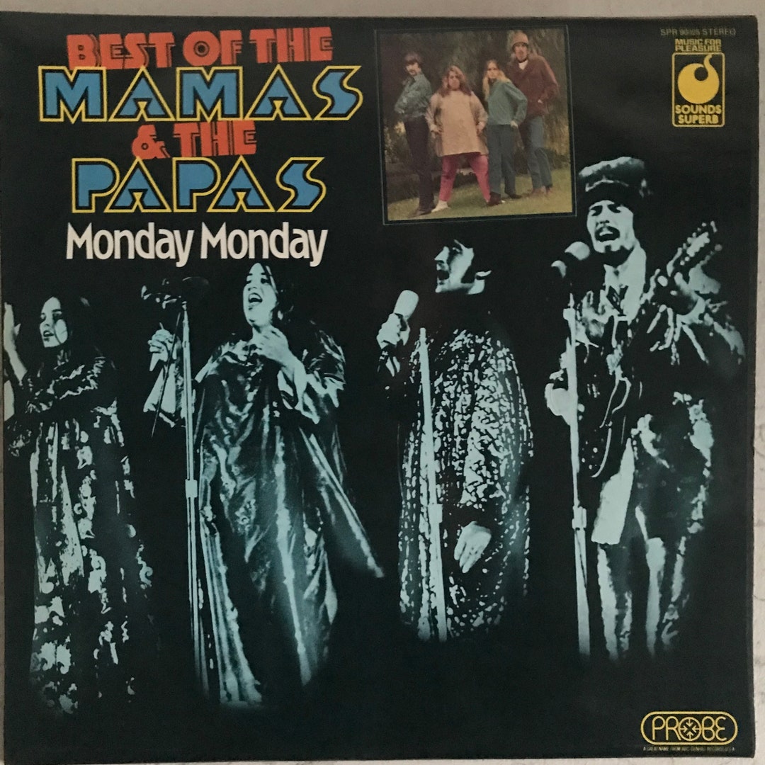 The Mamas & The Papas Monday Monday Lyrics Best of the Mamas and the Papas, Monday Monday / Vinyl - Etsy