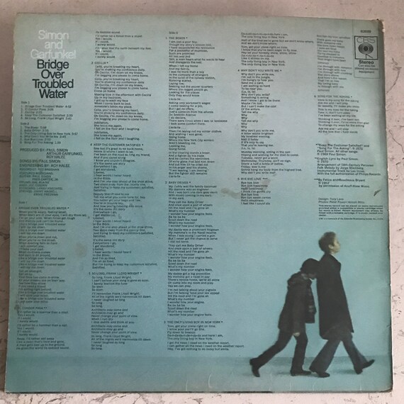 Simon and Garfunkel, Bridge Over Troubled Water / Vinyl - Etsy