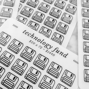 Technology Fund Savings Challenge, Cute Savings Challenge, A6 Cash Stuffing, Laminated Reusable Template, Budgeting and Money Goal Worksheet