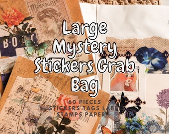 Journal Supplies, Mystery Bag Stickers, Scrapbooking Supplies, Bullet  Journal,washi Tape, Paper Stickers, Washi Stickers, Ephemera 