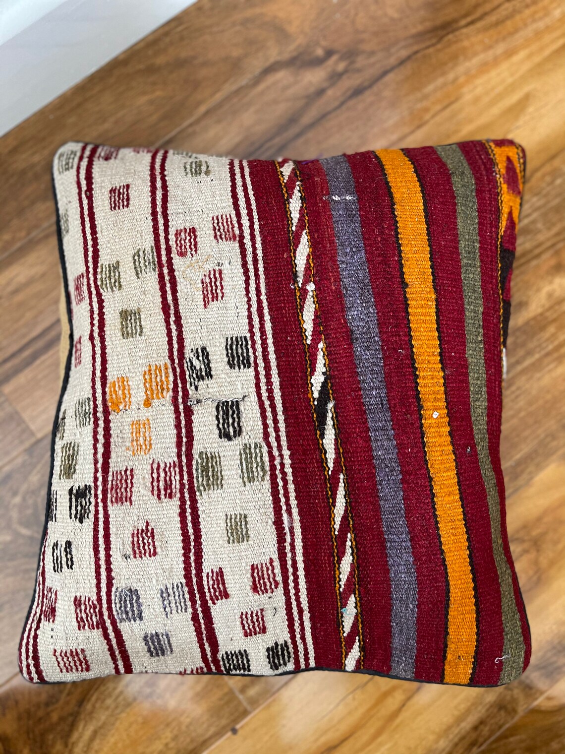 Handmade Kilim Cushion Cover 40x40cm Pillow Traditional Etsy