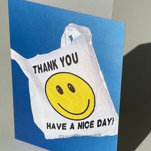 Single Thank You Bag Card image 1