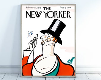 Magazin Druck, New Yorker Poster, New Yorker Druck, New Yorker Magazin, abstraktes Poster, maximaler Druck, maximalistisches Dekor