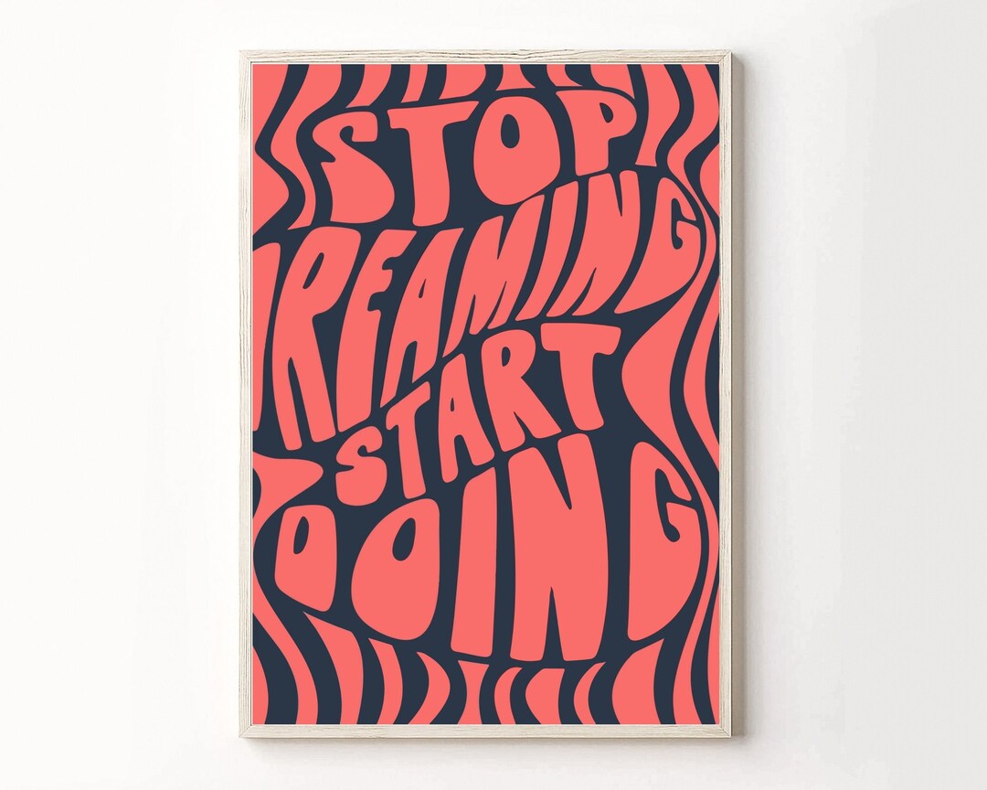 Maximalist Print Quotes Poster Funky Wall Art Quotes About Etsy
