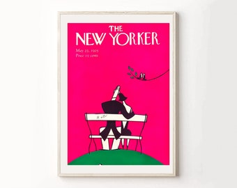 Magazin Cover, New Yorker Poster, New Yorker Druck, New Yorker Magazin, New Yorker Cover, verrücktes Poster, maximaler Druck, maximalistisches Dekor