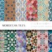 Moroccan Tile Digital Paper Designs, 300 DPI, 12"x12", Instant Download ...